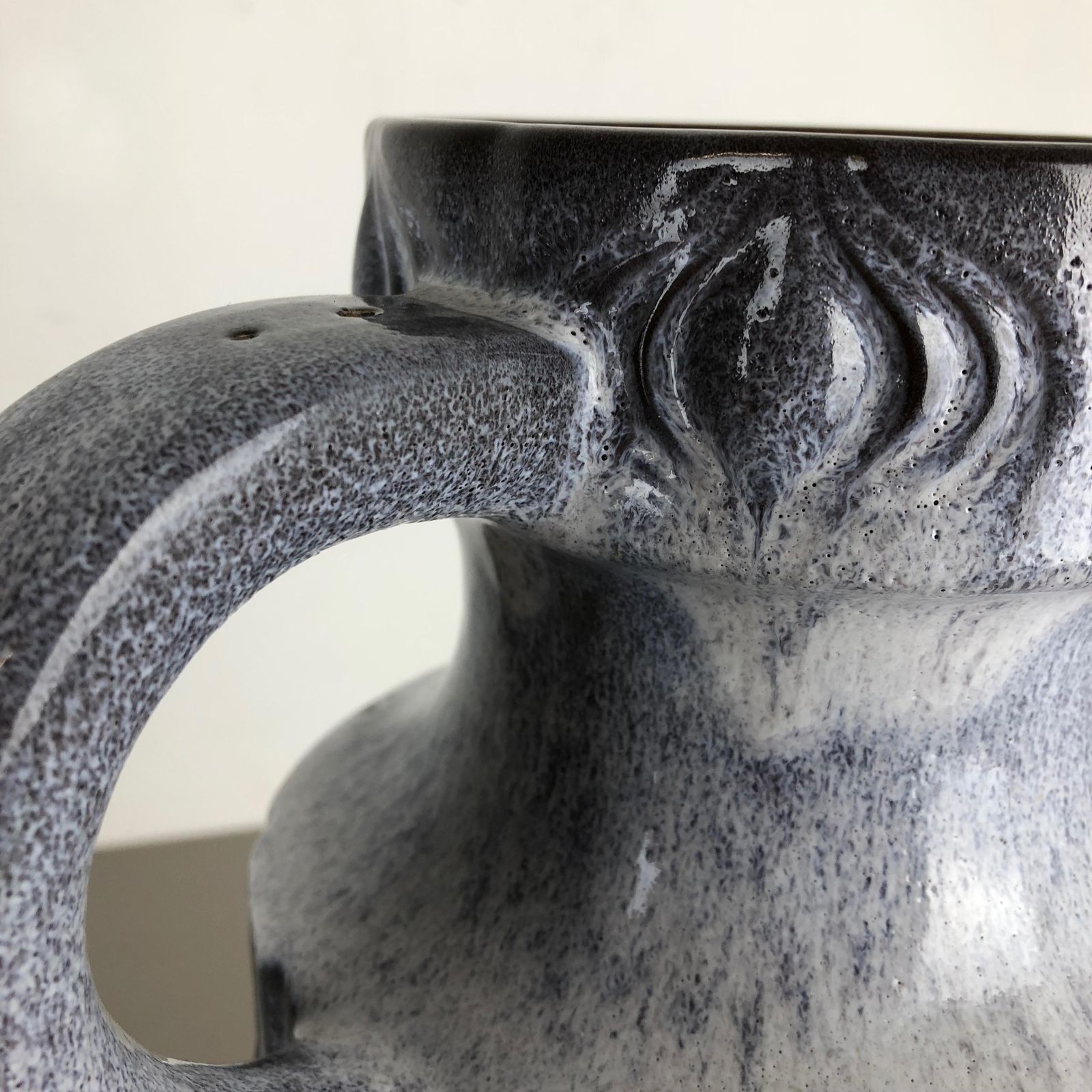 Large Pottery Fat Lava Multi Color Onion 485 45 Vase Made By Scheurich, 1970s photo buy