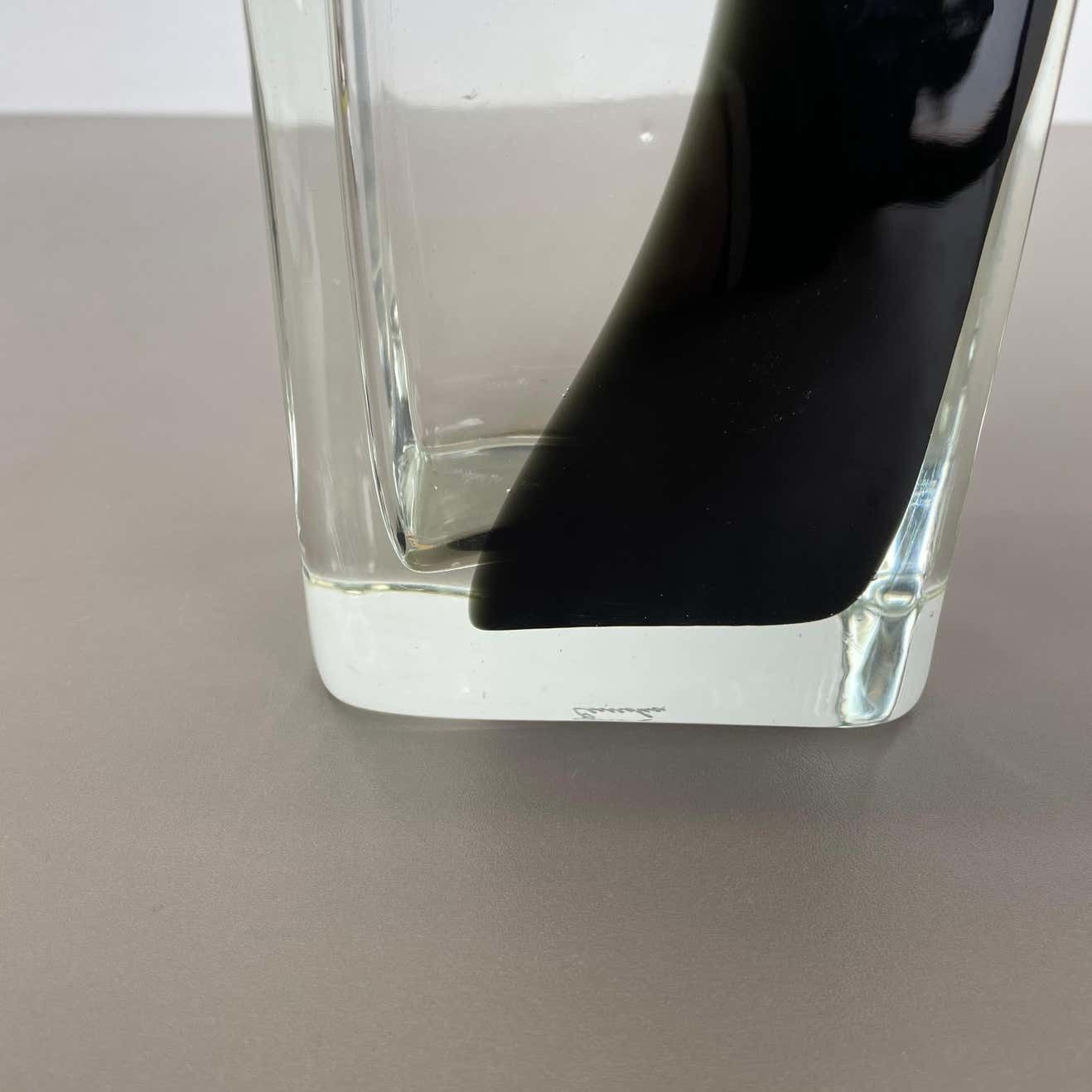 New Old Stock Large 3.2kg Murano Glass Vase Antonio Da Ros Cenedese 1970, No.2 photo vinterior