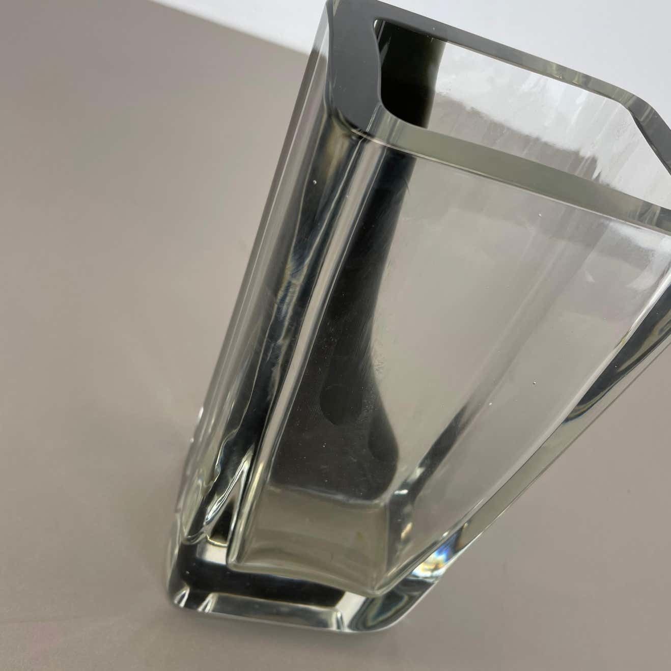 photo vintage New Old Stock Large 3.1kg Murano Glass Vase Antonio Da Ros Cenedese 1970, No.1