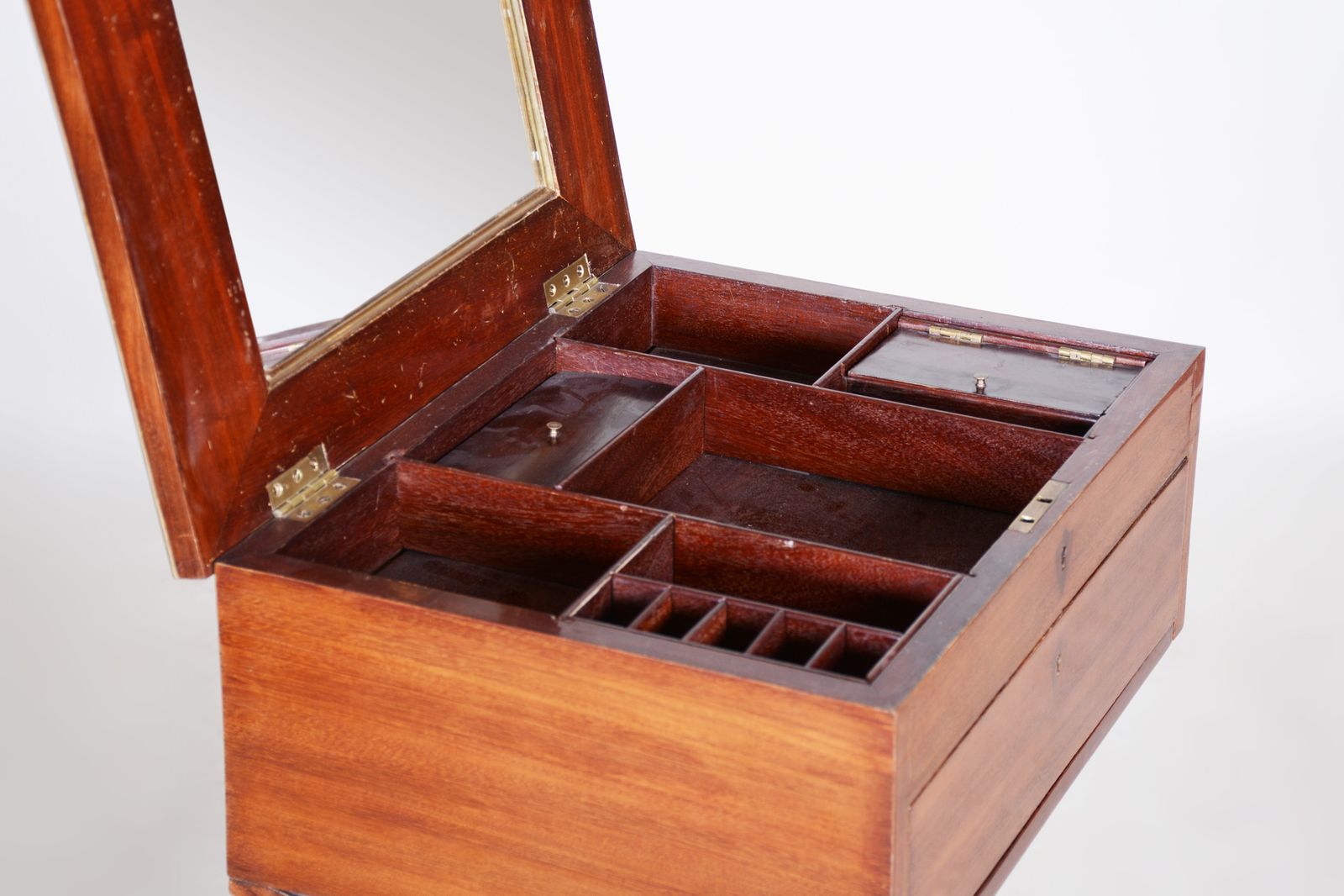 Furniture 19th Century Restored German Biedermeier Table, Made With Mahogany, 1820s photo
