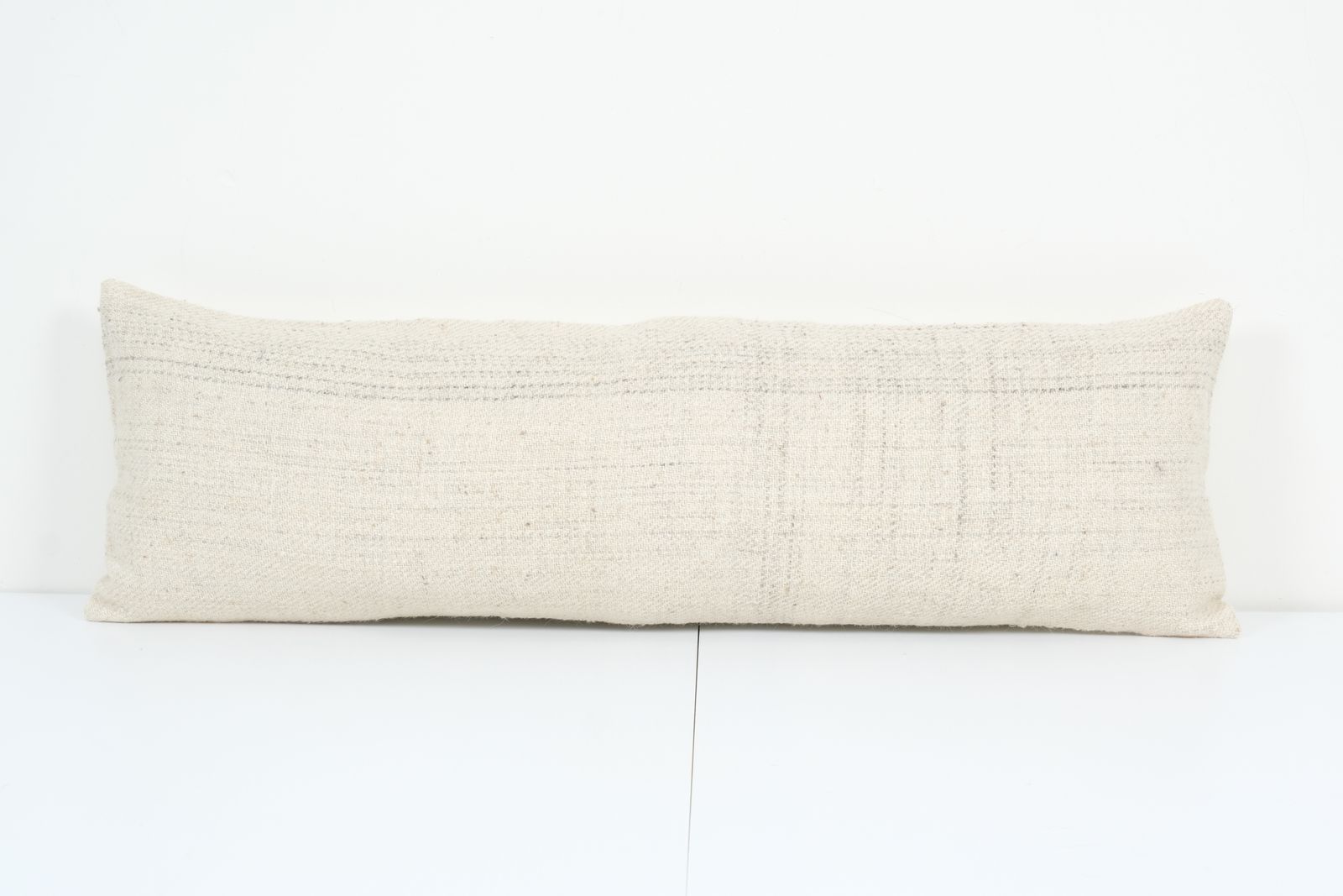 Handmade Turkish Bedding Kilim Pillow Cover, Extra Long Hemp Cushion Cover, Ethnic Home Decor 30x90 Cm