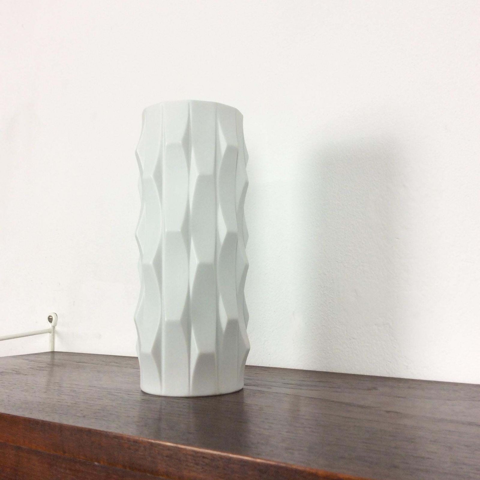 1970s Op Art Vase Porcelain Vase By Heinrich Fuchs For Hutschenreuther, Germany photo for sale