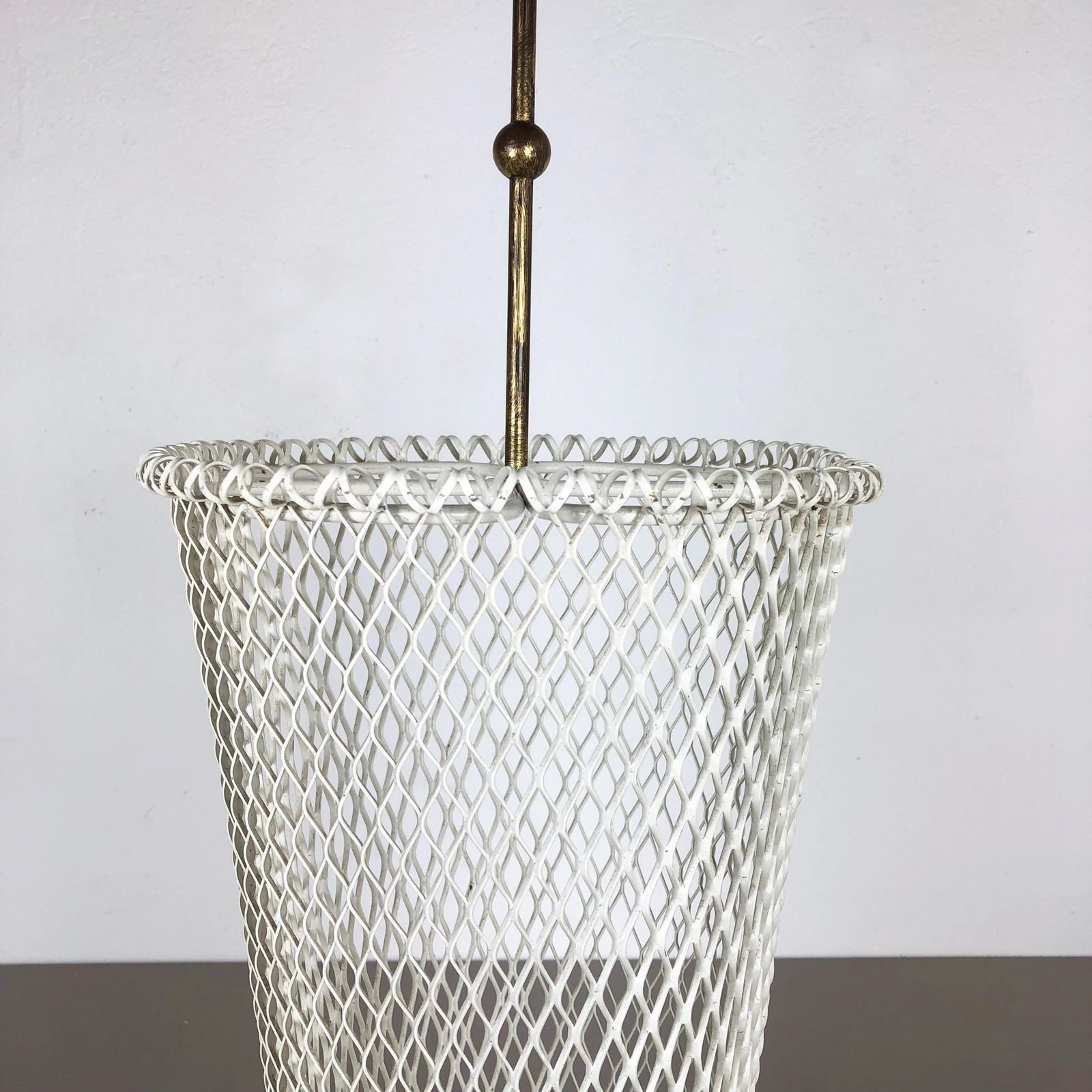 Original Matégot Style Metal Umbrella Stand, Mid Century Modern, France, 1960s photo 779.0
