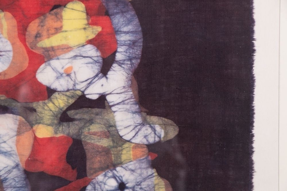 Cotton Batik Artwork C.1970, 1970s photo for sale