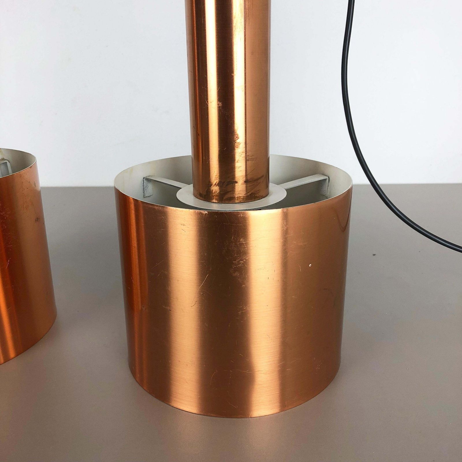 photo vintage Set Of 2 "Club" Hanging Light Copper Jo Hammerborg Fog & Mørup, Denmark, 1963