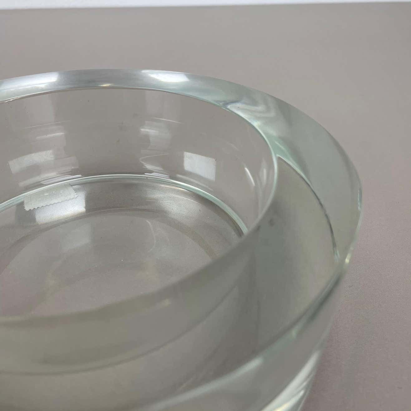 Home Decor New Old Stock 3,1kg Lucid Bowl Murano Glass Seguso Vetri D'arte, Italy, 1970 No2 photo