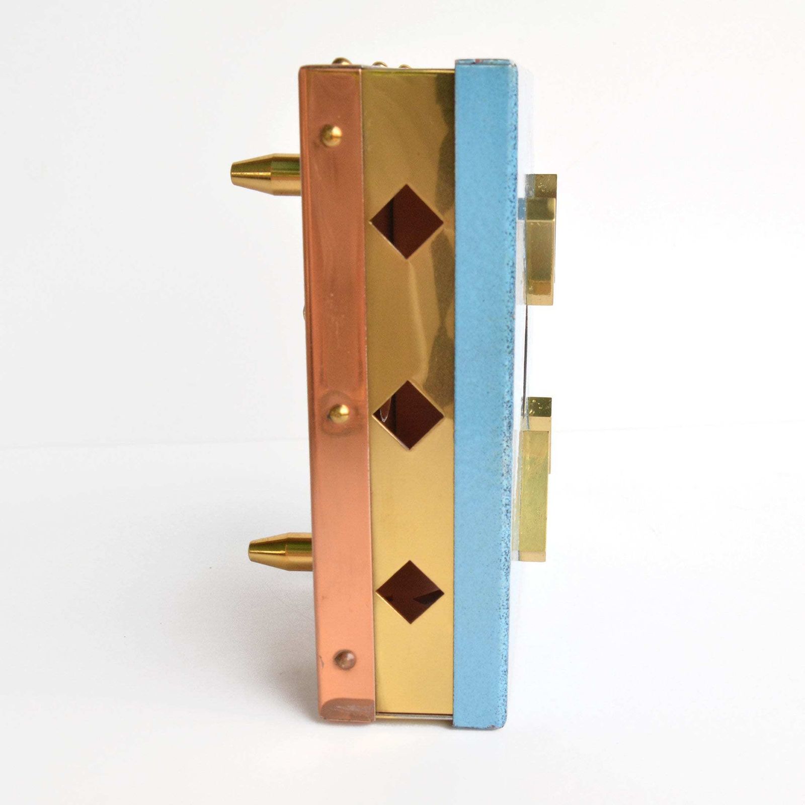 Brass Enamel Heater, Germany, 1960s photo vinterior