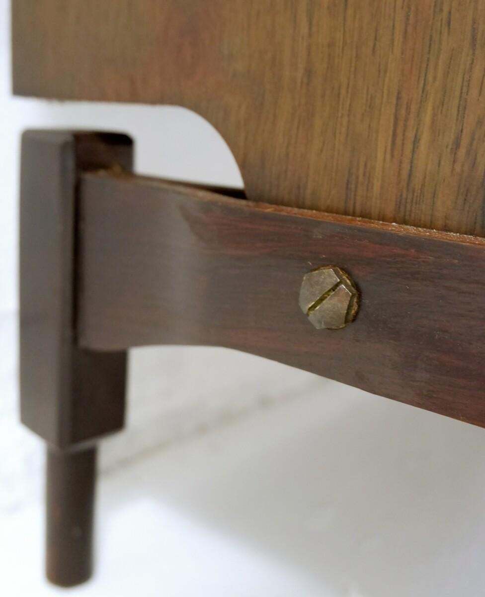 Mid Century Modern Wooden Secretary Desk , Italy, 1970s photo vintage