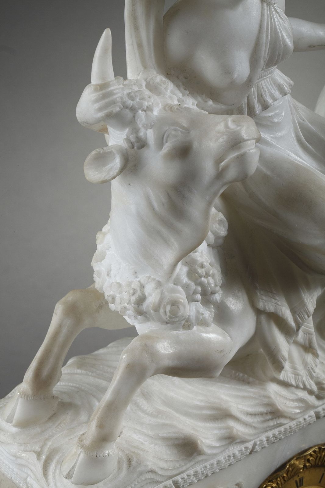 photo for sale Alabaster Clock The Abduction Of Europa