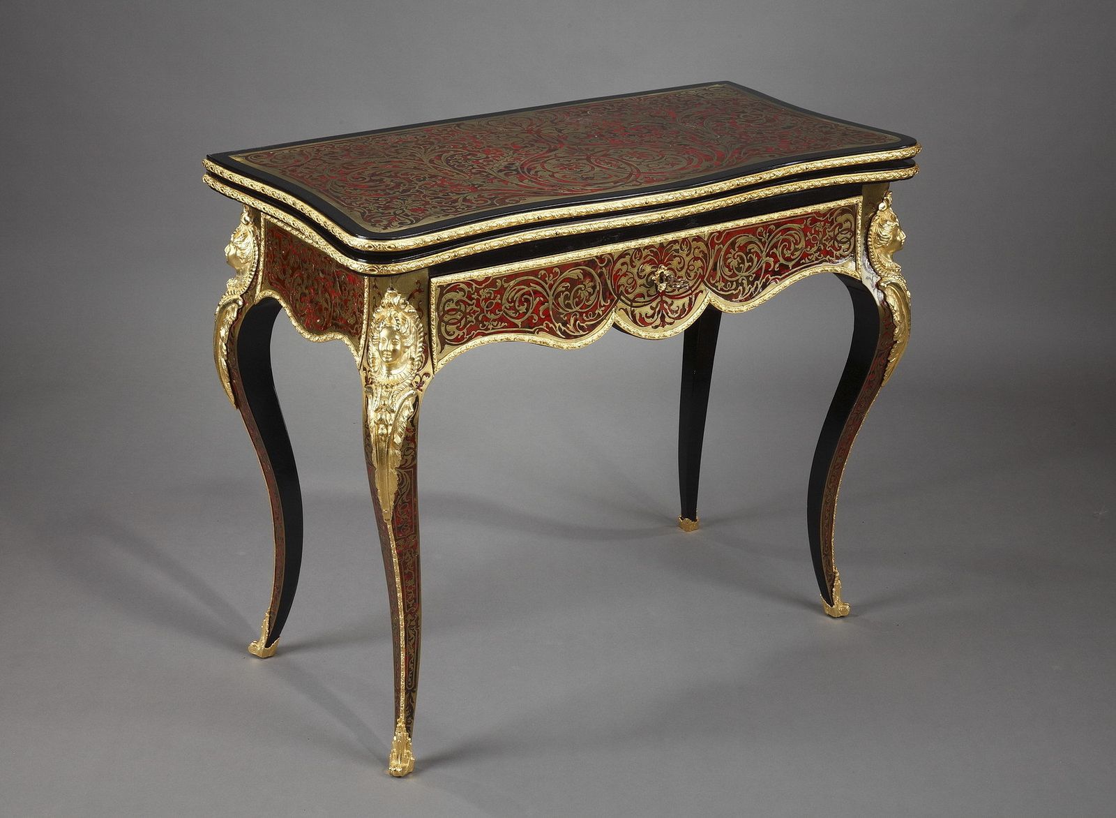 Console en speltafel in Boulle-marketerij photo Meubels
