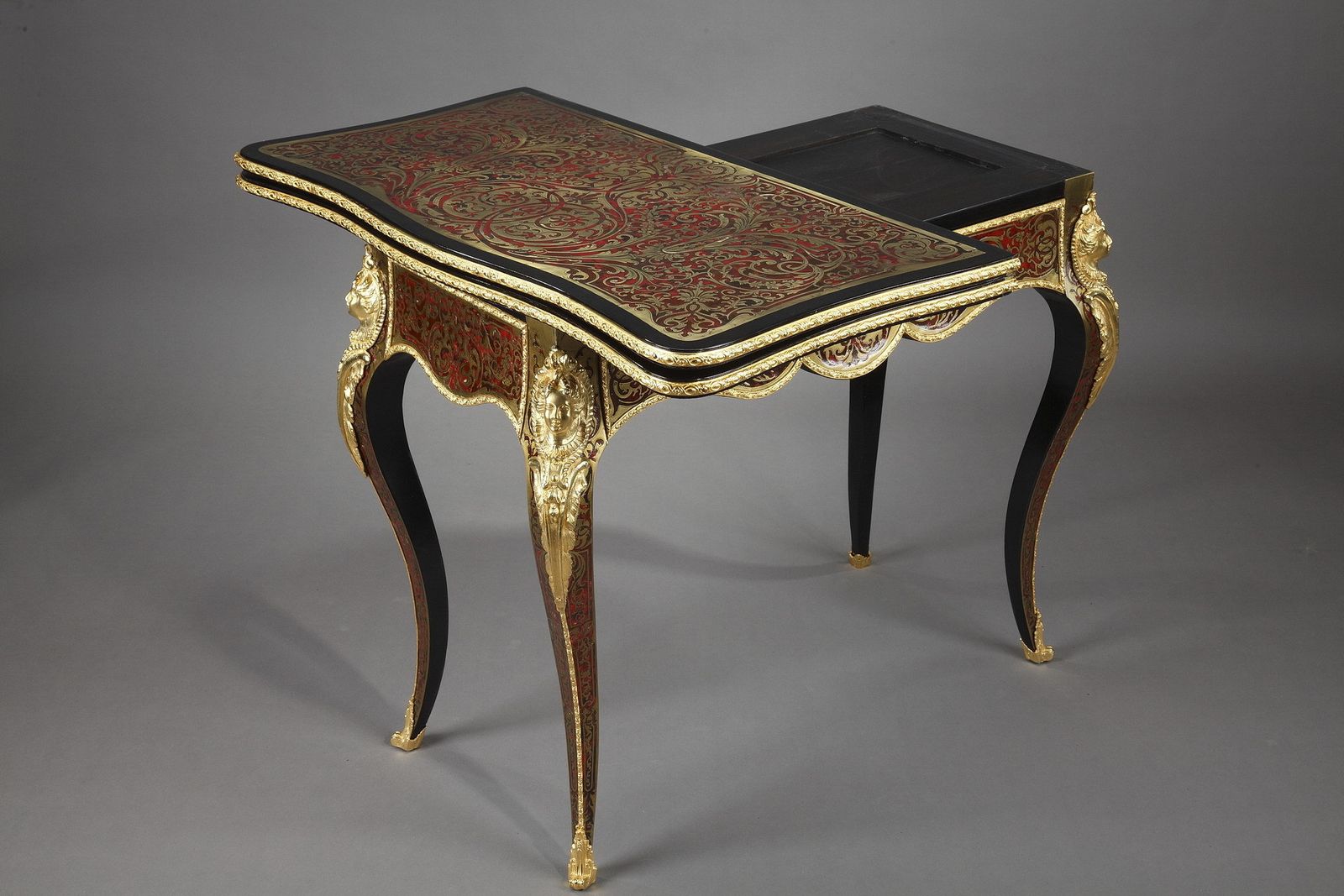 Console And Game Table In Boulle Marquetry photo buy