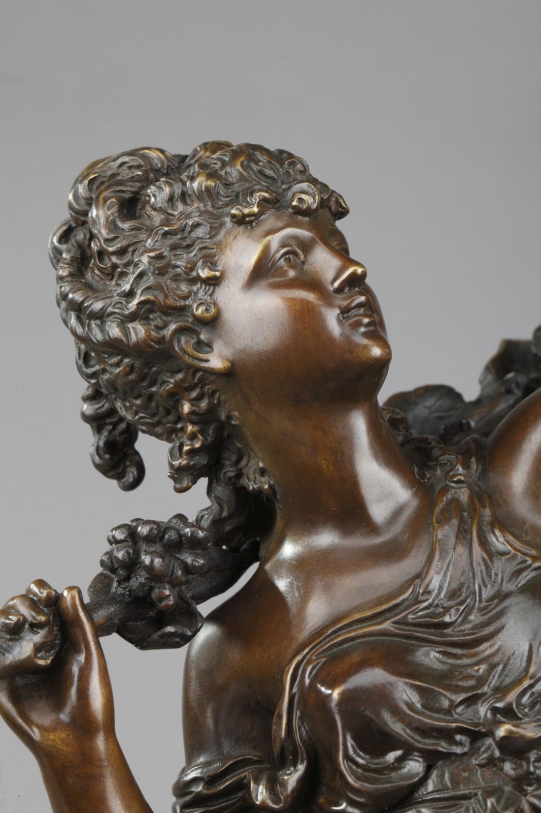 photo for sale Bronze Sculpture, "Allegory Of The Vine", Signed Hippolyte Moreau (1832 1927)