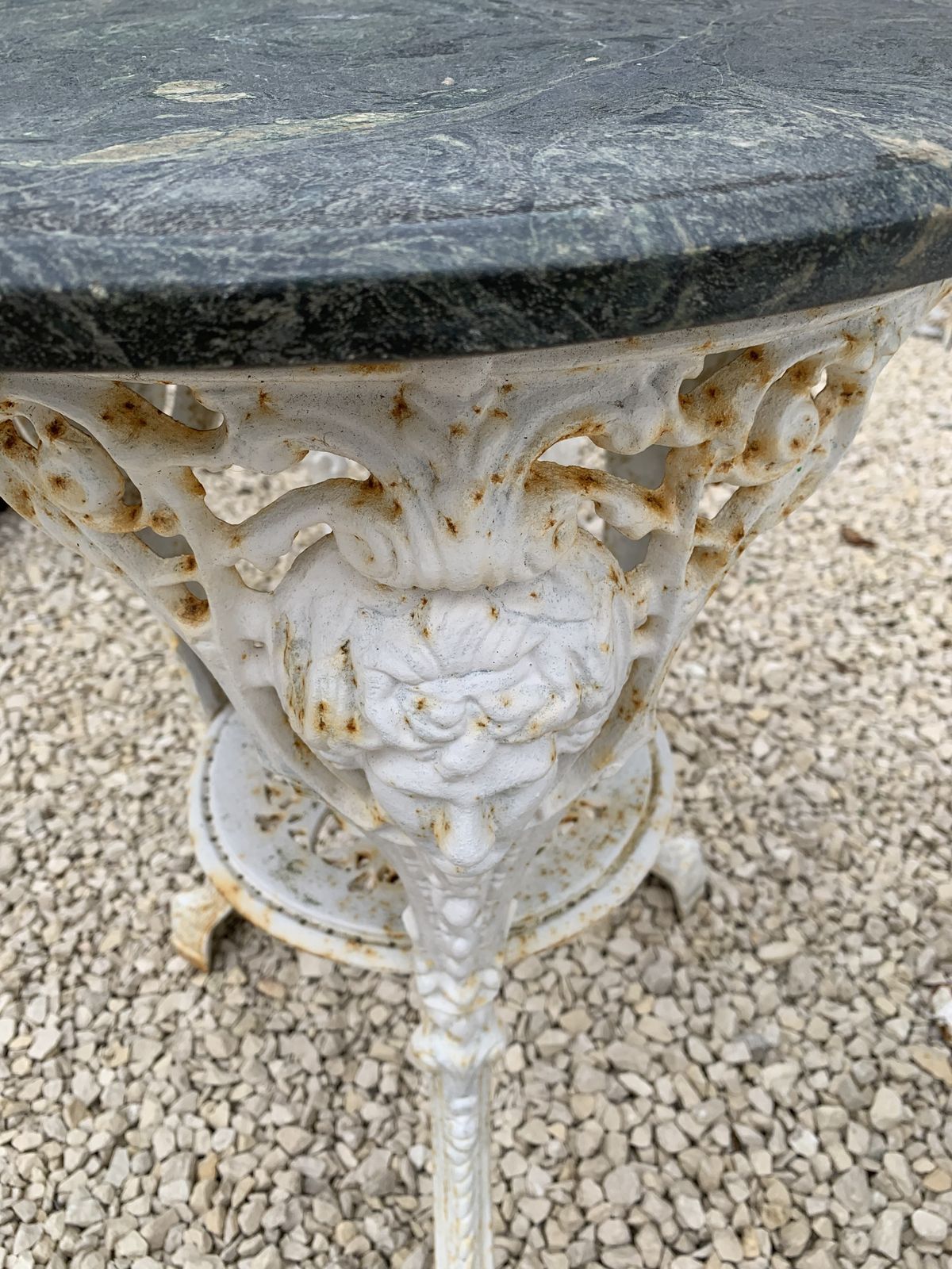 Victorian Cast Iron Garden Chairs And Table photo for sale