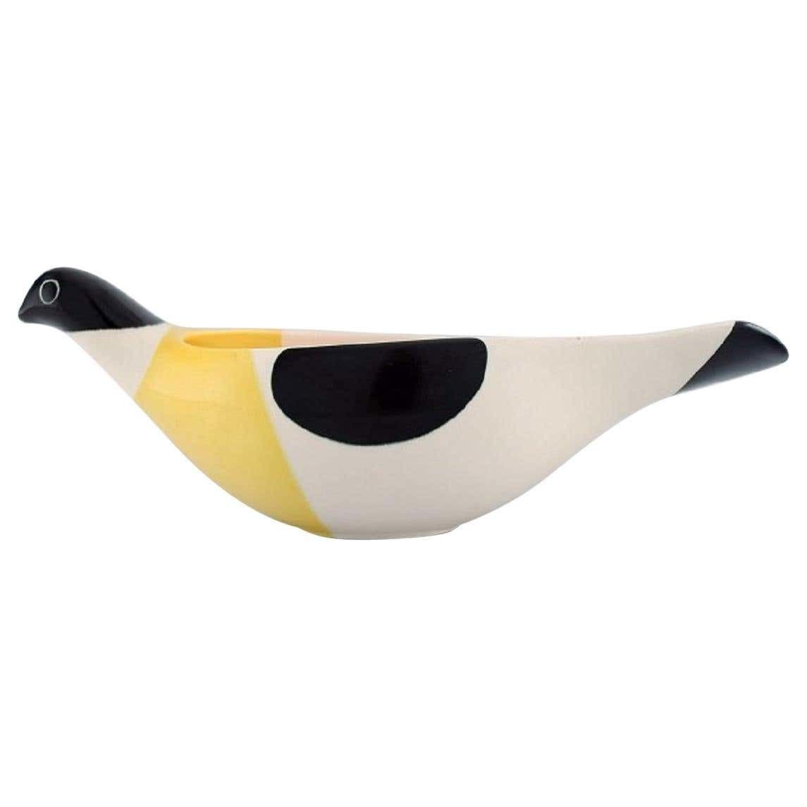 Nils Thorsson For Aluminia, Large Columbine Bowl In Hand Painted Glazed Faience photo furniture