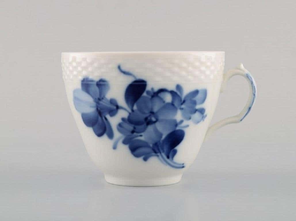 10 Royal Copenhagen Blue Flower Braided Coffee Cups With Saucers, 1960s photo for sale