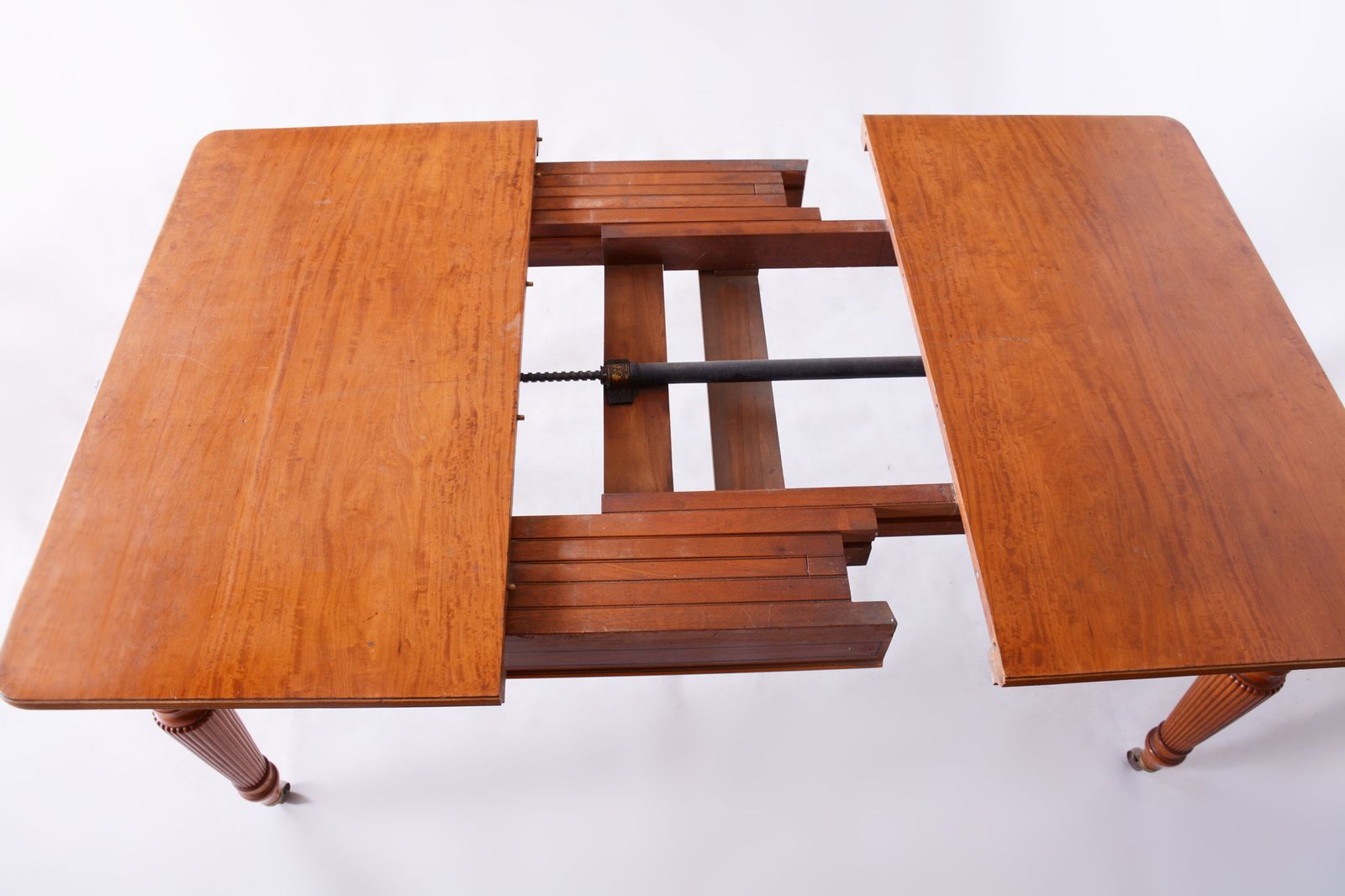 19th Century Original British Dining Room Set With 12 Chairs, Satin Wood photo Furniture