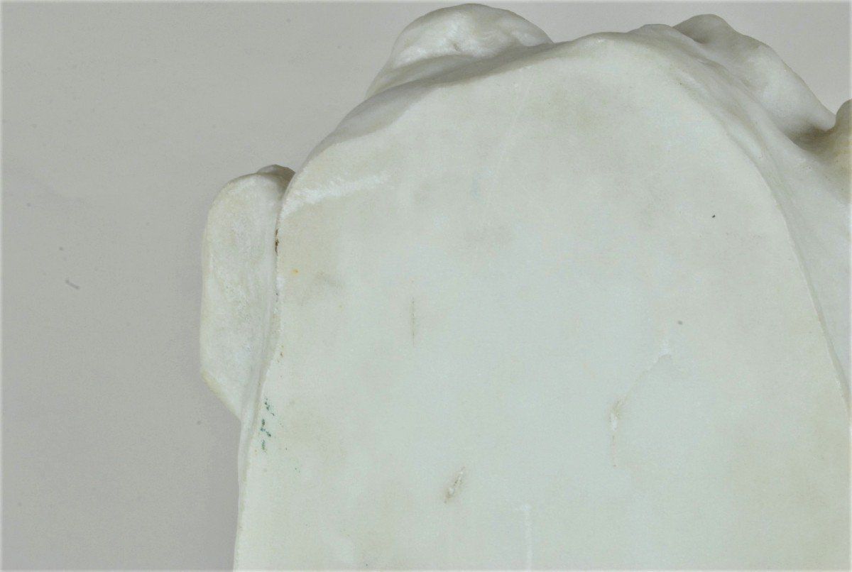 Home Decor E Fortiny, Baby In Marble, End Of The 19th / Beginning Of The 20th Century photo