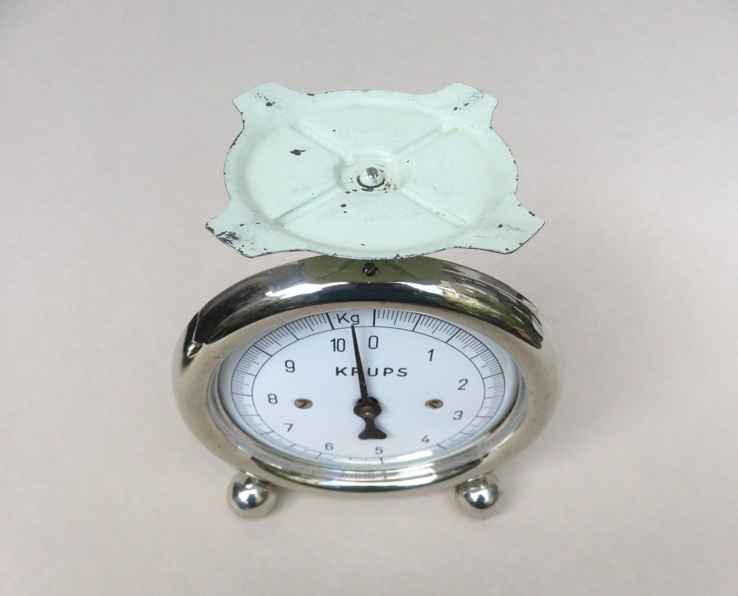 Bauhaus Chrome Plated Kitchen Scale From Krups photo vintage