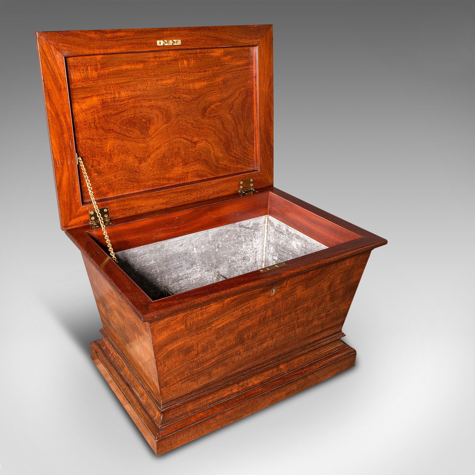 photo for sale Large Antique Sarcophagus Cellarette, English, Mahogany, Wine Cooler, Regency