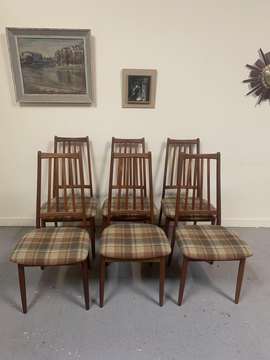 Dining Chairs By A M Danish For Awa Meubelfabriek, 1960s, Set Of 6