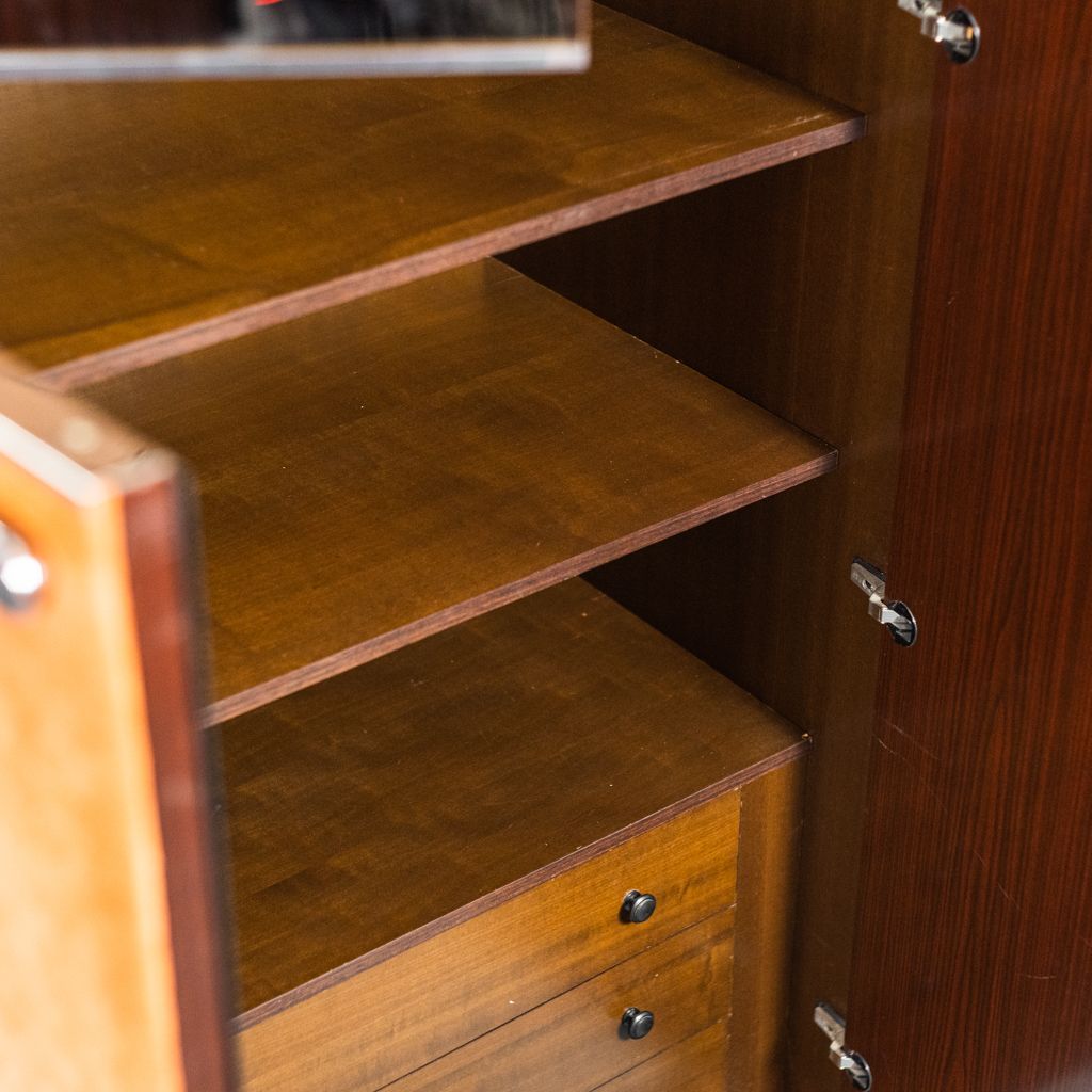 Mobile Wardrobe In 70s Vintage Modern Design Wood photo 1110.54