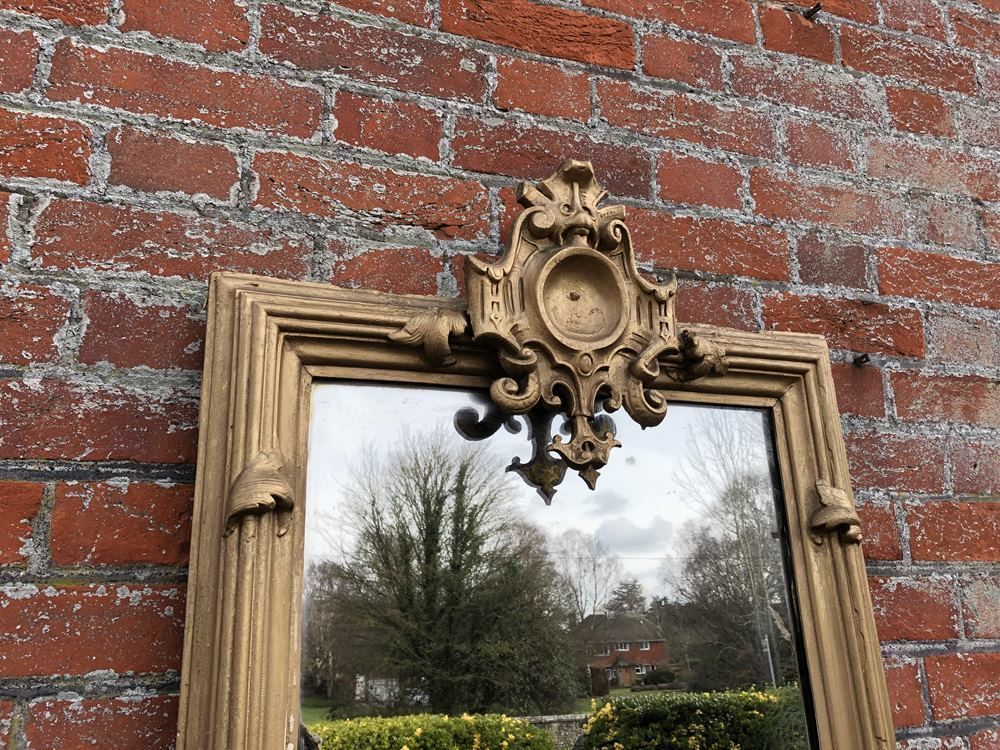 A Superb Large Antique French 19th Century Carved Wood And Gesso Orignal Gilt Pier Mirror photo for sale