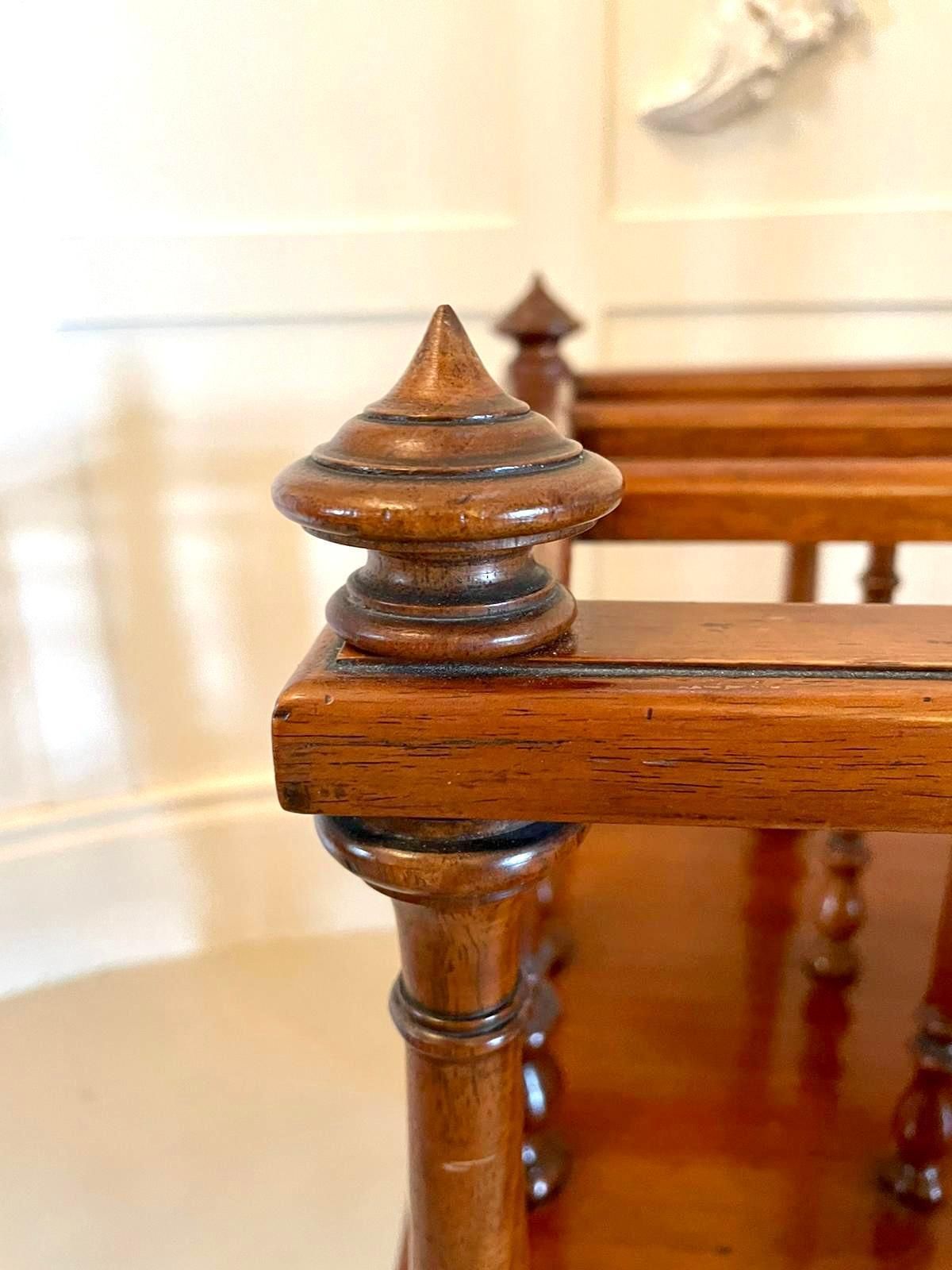 Quality Antique Victorian Figured Walnut Canterbury photo buy