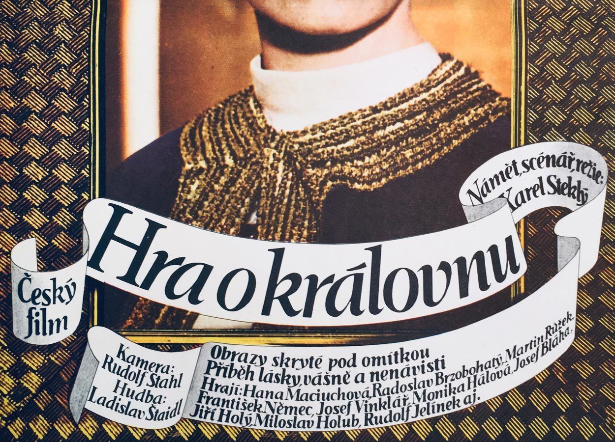 Original Film Poster, Playing For The Queen, Dobroslav Foll, 1980, Genuine Czech Vintage Print photo 51.0