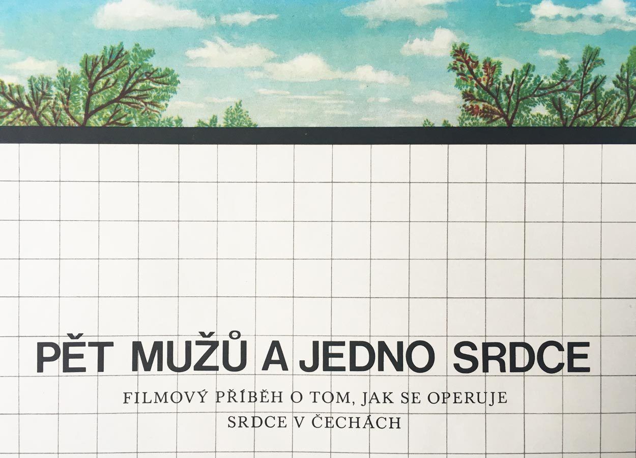 Movie Poster, Five Men And One Heart, Bedřich Dlouhý, 1971 photo for sale