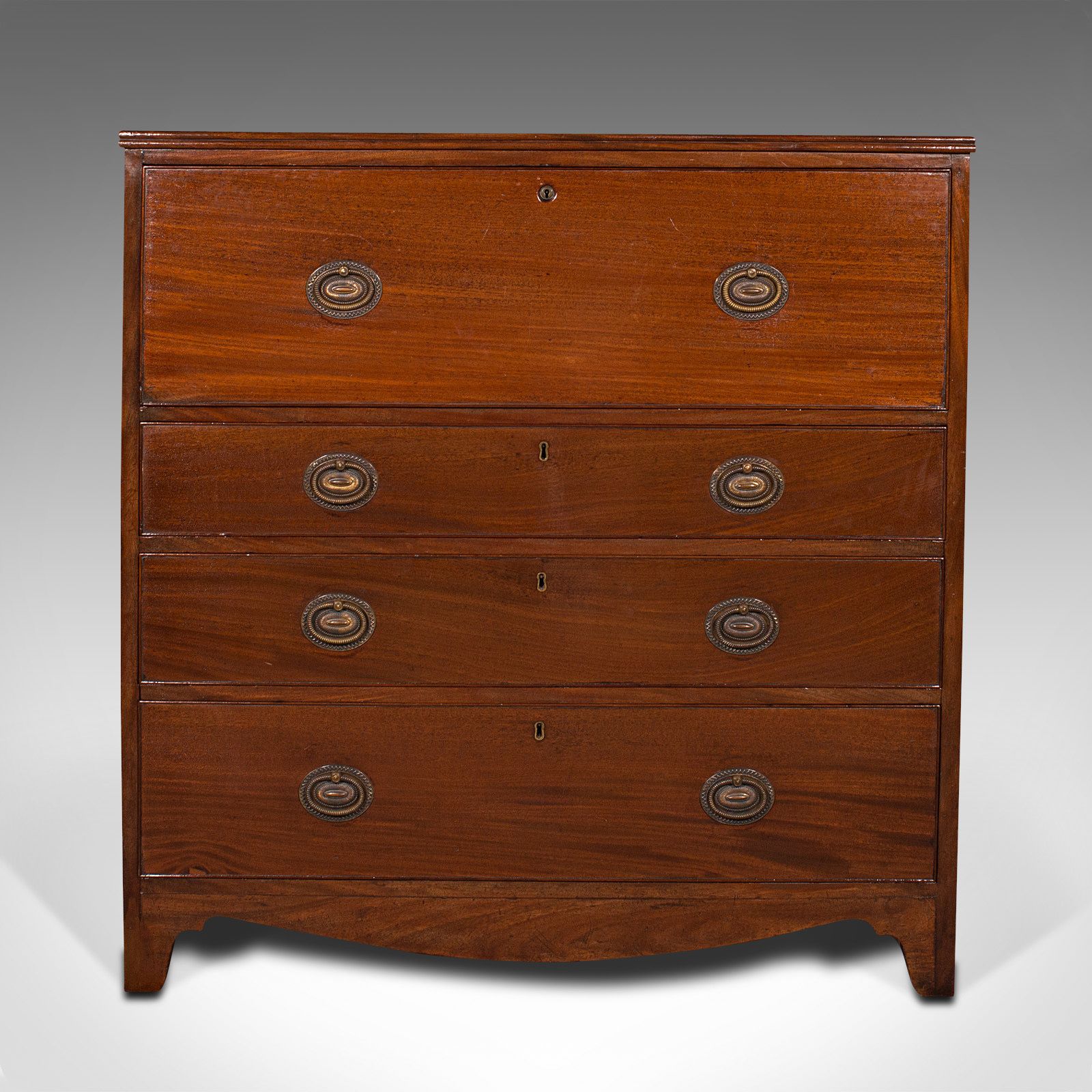 Antique Secretaire Cabinet, English, Chest Of Drawers, Bureau, C.1800 photo 3850.0