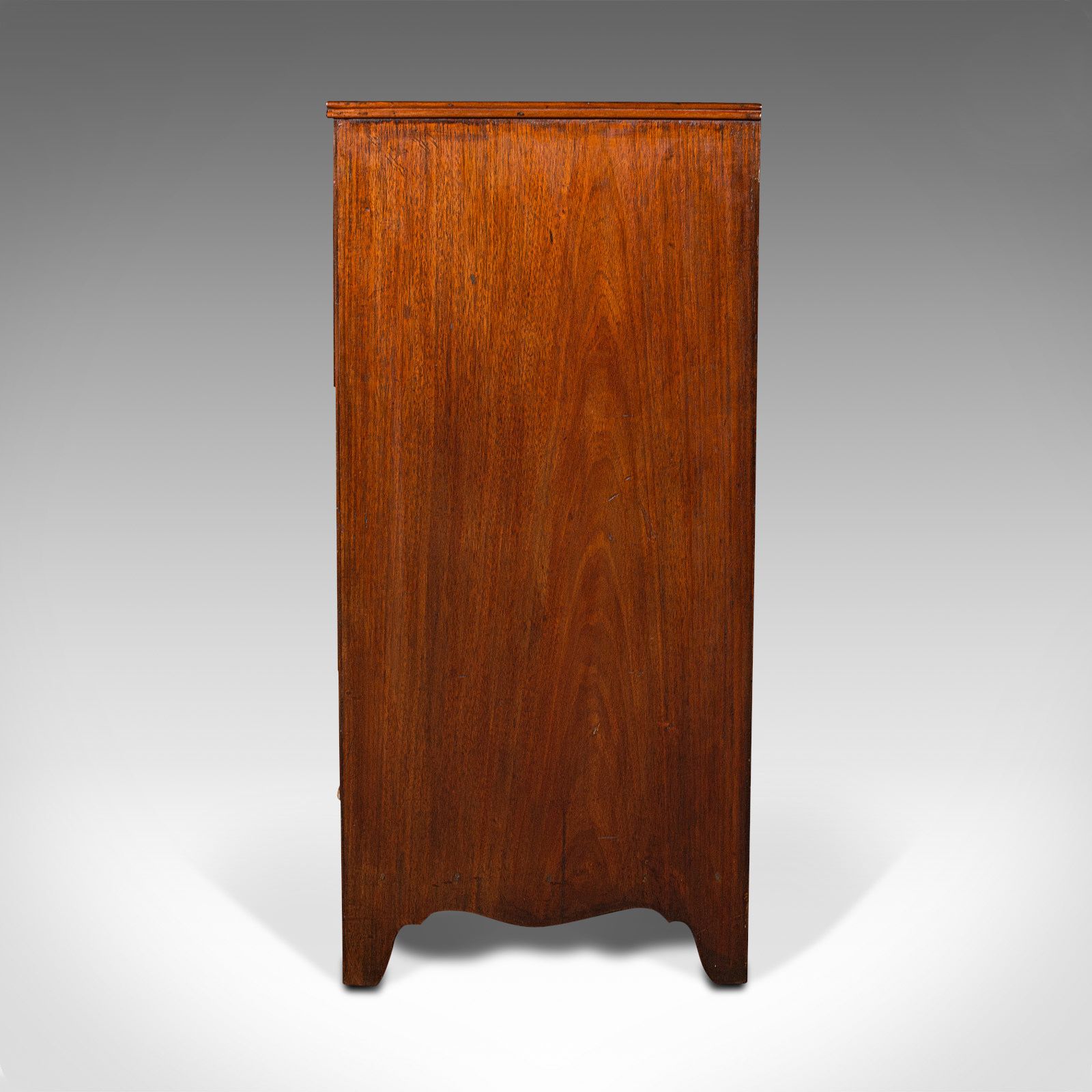 Antique Secretaire Cabinet, English, Chest Of Drawers, Bureau, C.1800 photo vintage