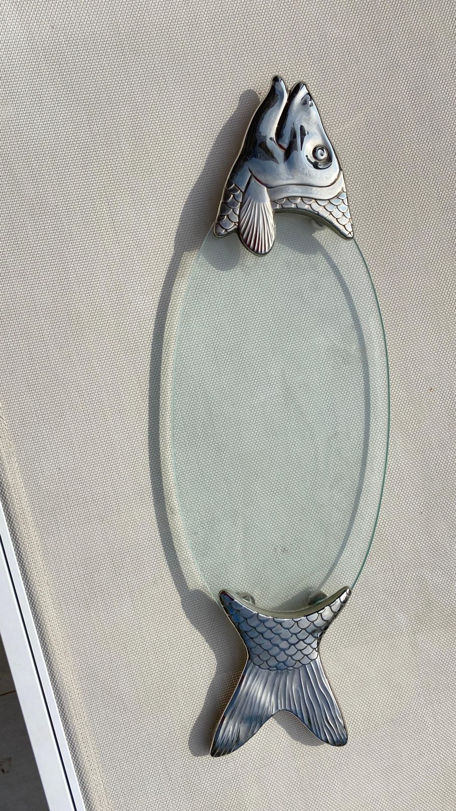 Trivet In Metal And Glass France 1970 photo vinterior