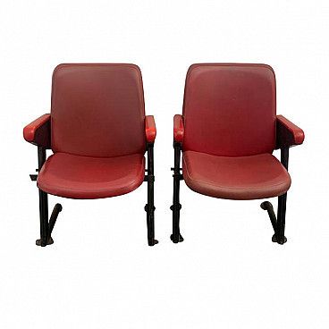 photo vinterior Pair Of Cinema Armchairs By Rima 70s