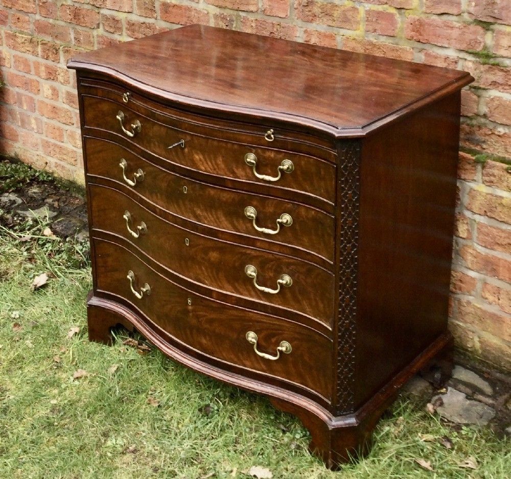 Serpentine Chest Of Drawers, 1800s