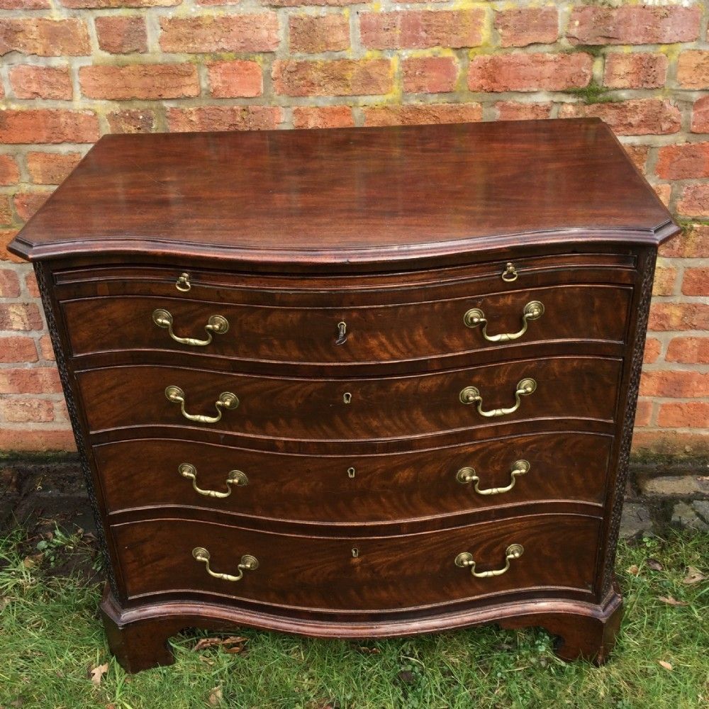 Serpentine Chest Of Drawers, 1800s photo for sale