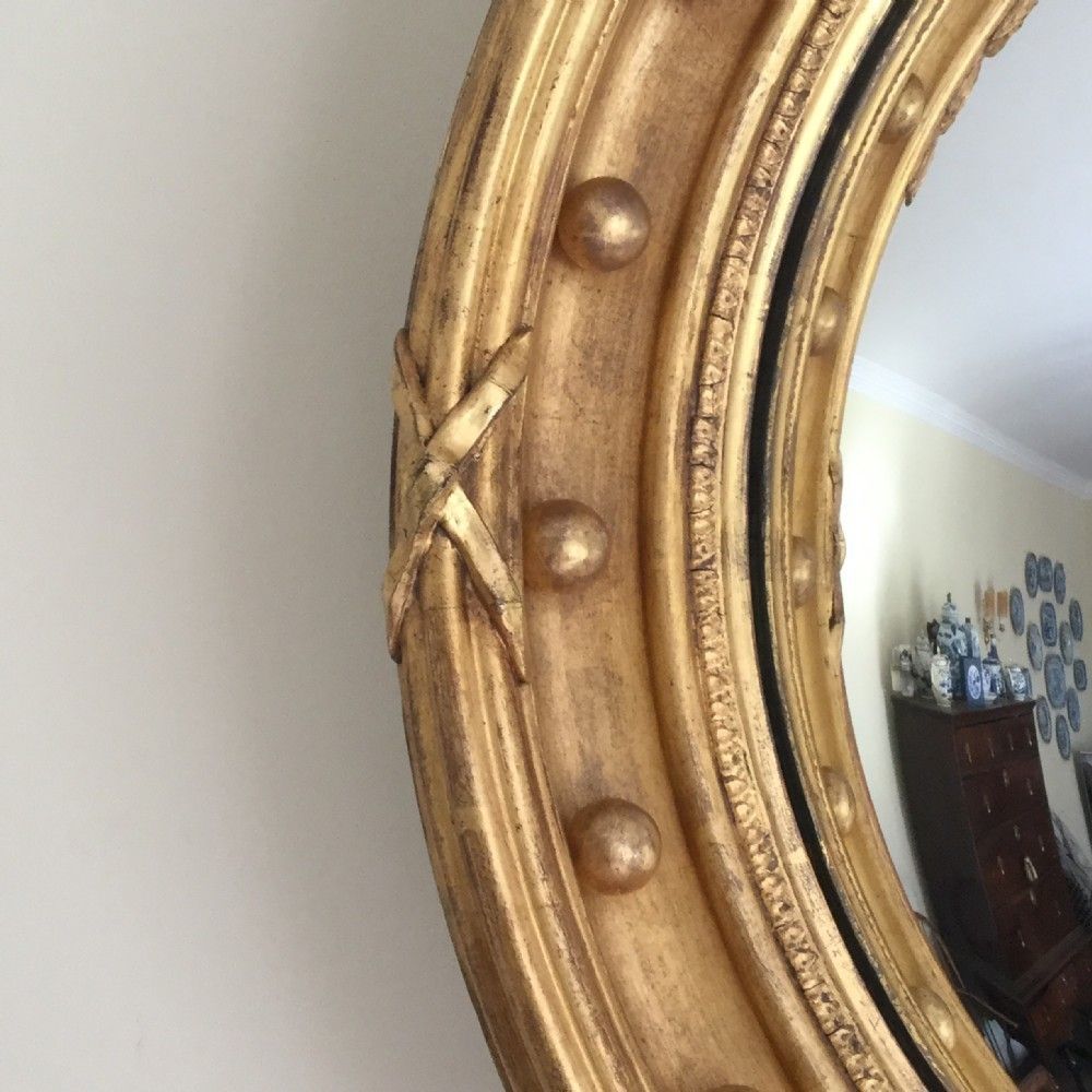 photo furniture A Stunning 19th Century Convex Mirror