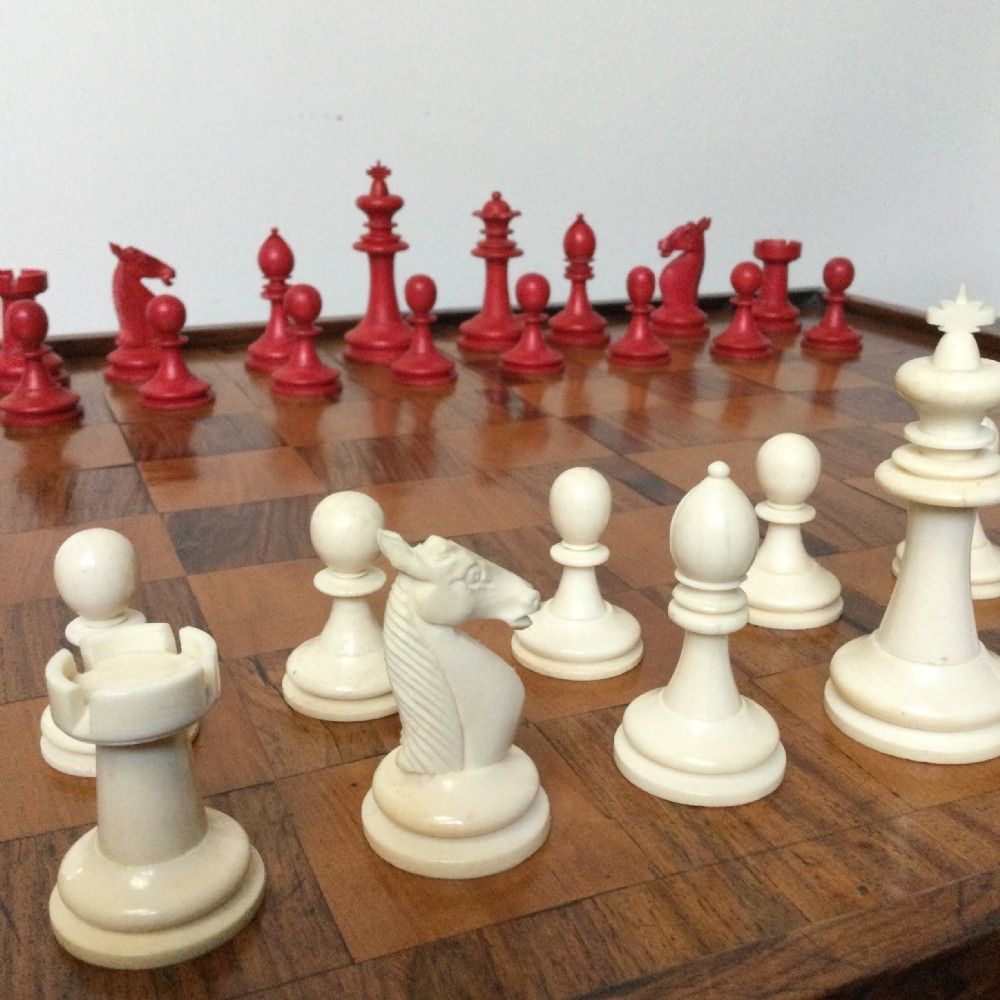 Chess Sets, 1800s, Oak, Antique photo for sale