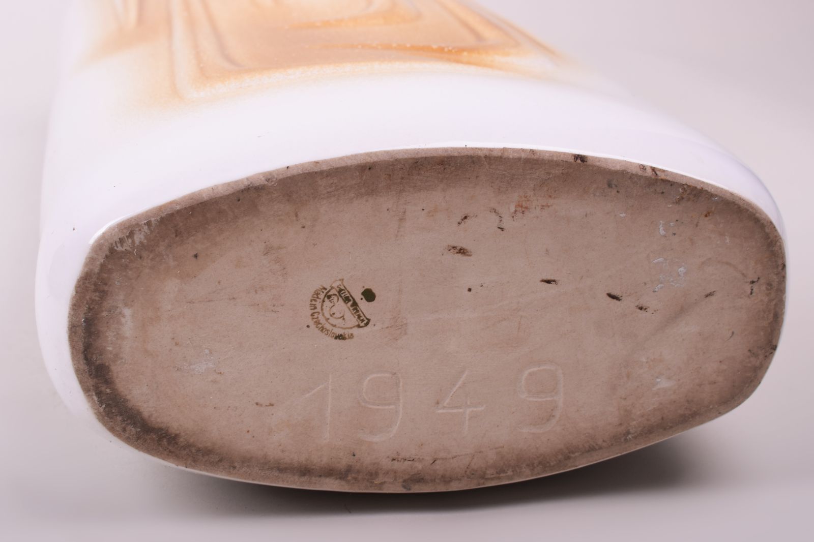 Ceramic Vase Made In Czechia, Original Condition, Mid Century. Made By Ditmar Urbach photo for sale