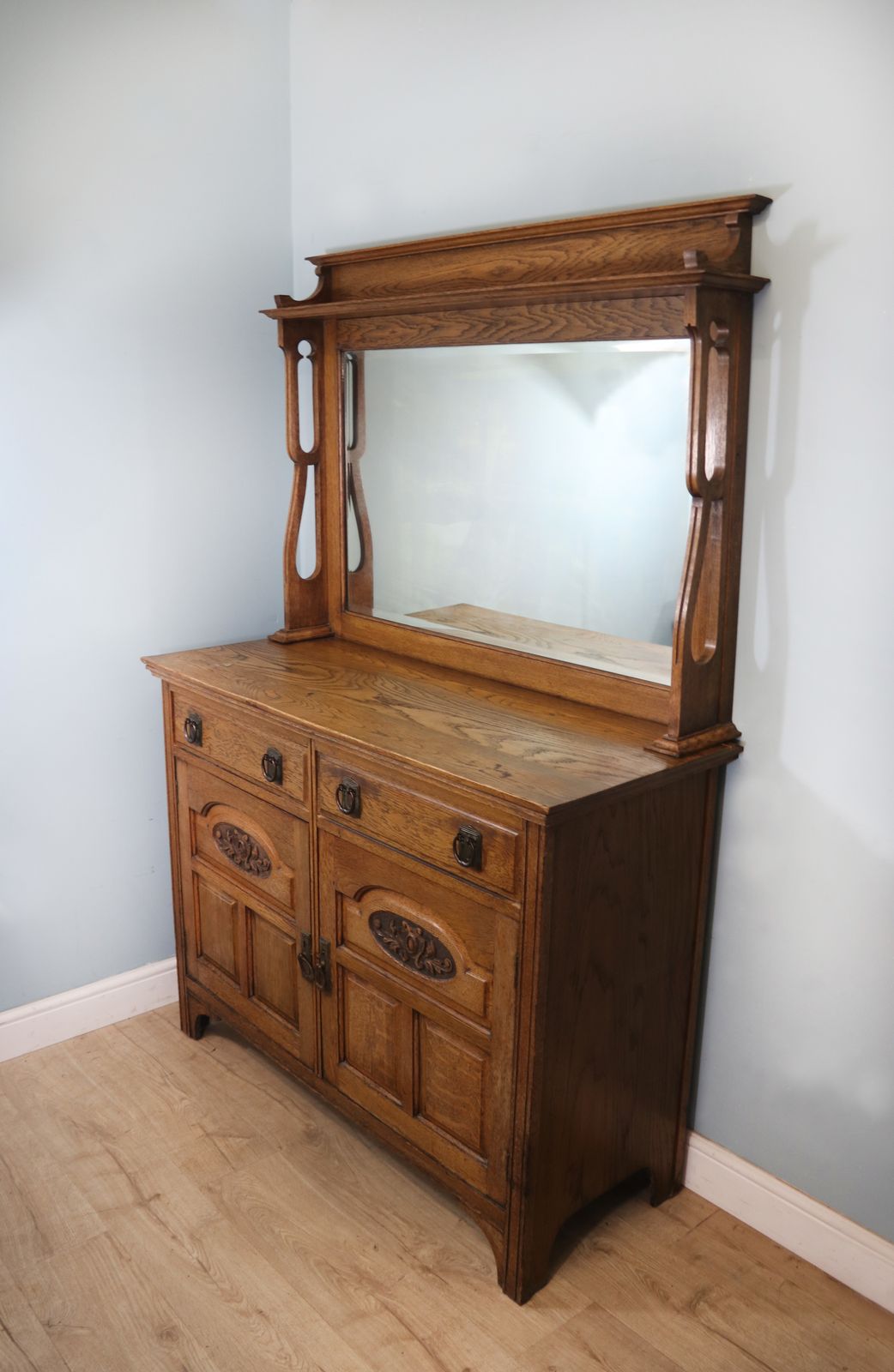 Arts And Crafts Style! A Super Quality Late Victorian Oak Sideboard With An Arts And Crafts Influenced Style. photo buy