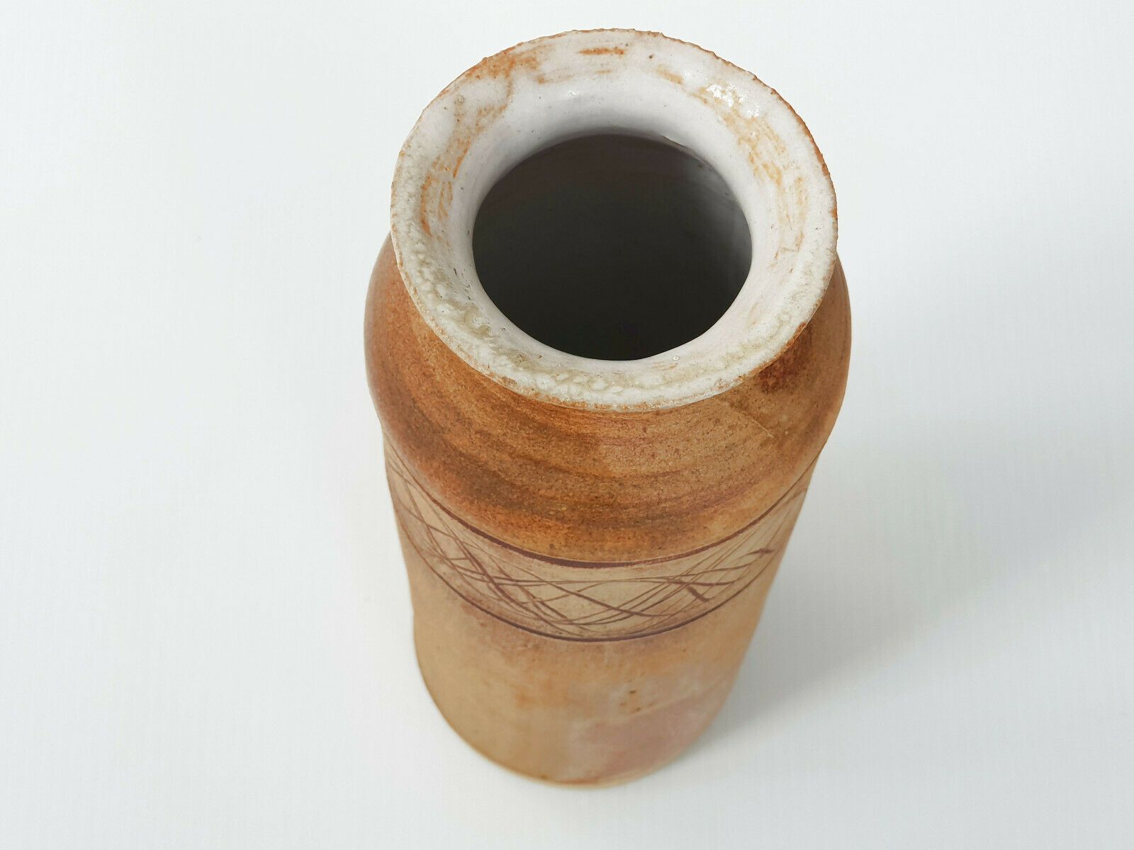 Vintage 1970 Ceramic Stoneware Vase By Vladimir Kravjansky 70s 1970s photo for sale
