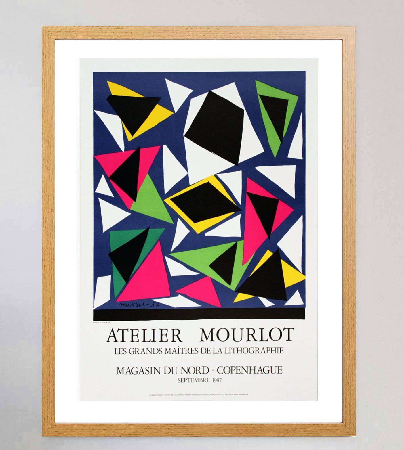 Henri Matisse   Atelier Mourlot Copenhagen Original Vintage Poster photo Art