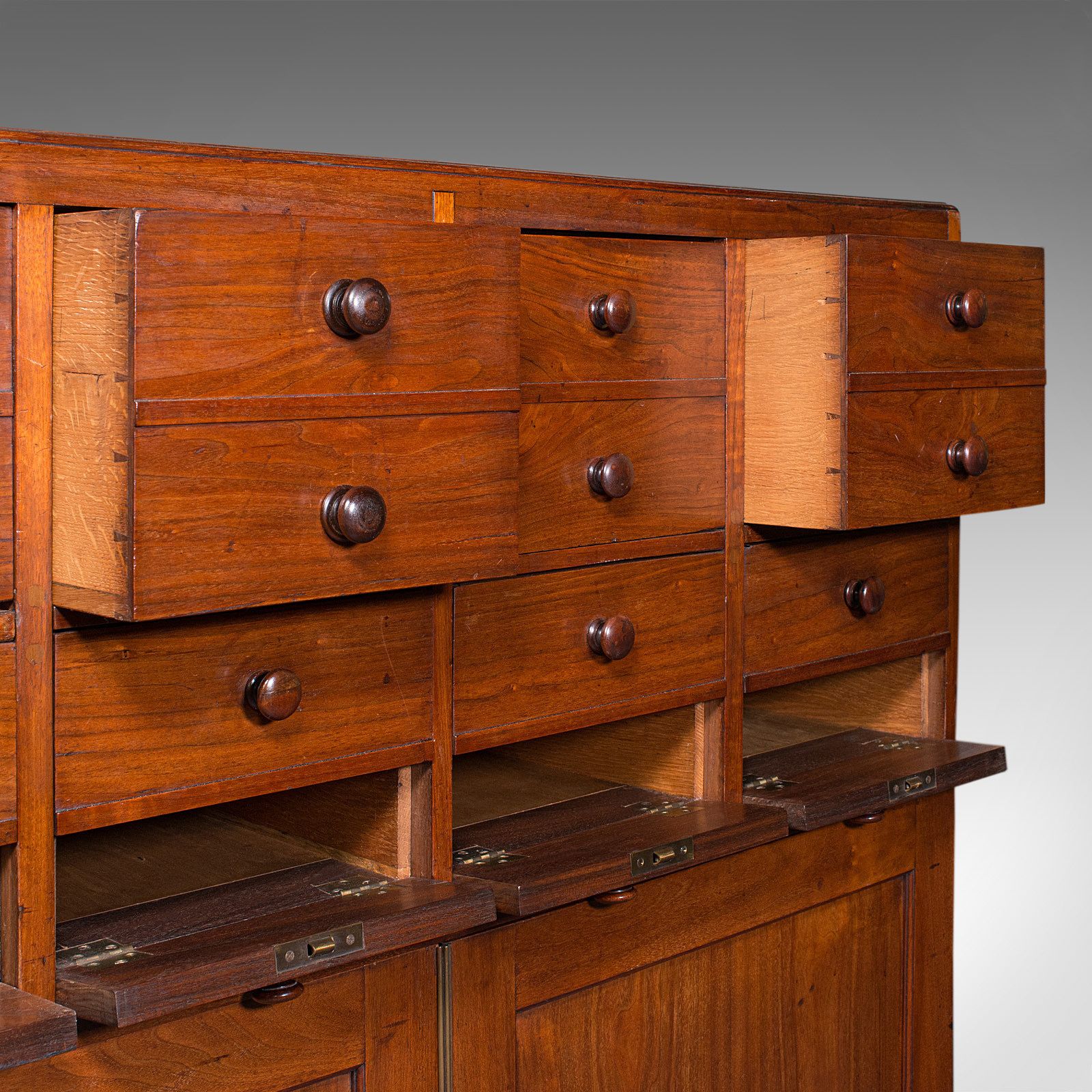 photo for sale Antique Butler's Cabinet, English, Walnut, Estate, Chest Of Drawers, C.1850