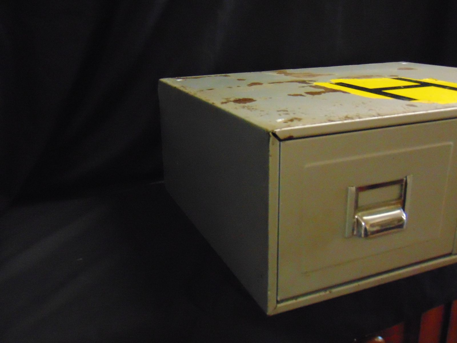 Industrial Bank Of 2 Index Card Filing Drawer photo for sale