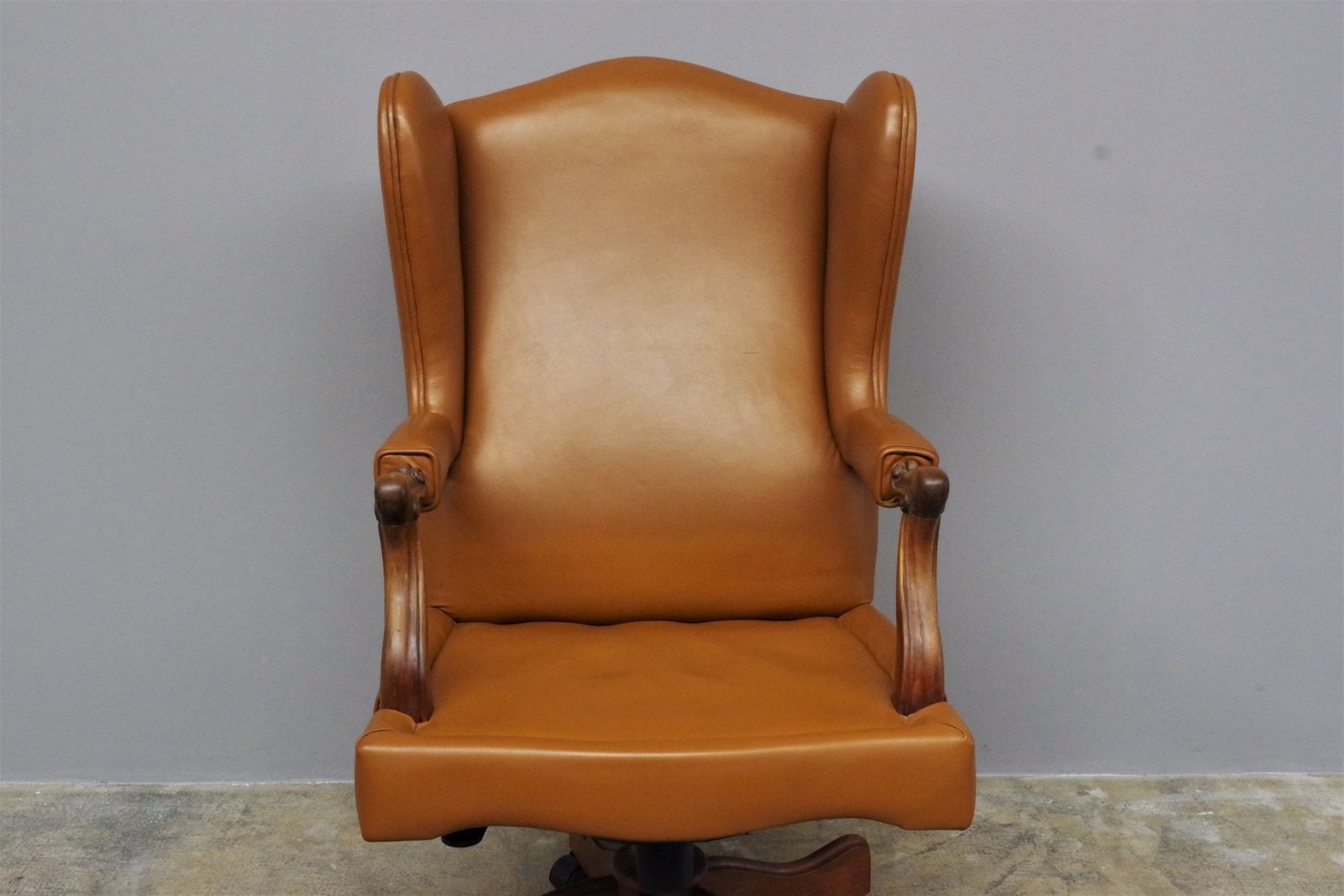 photo buy Leather Office Reclining And Height Adjustable Chair From Fior, 1980s