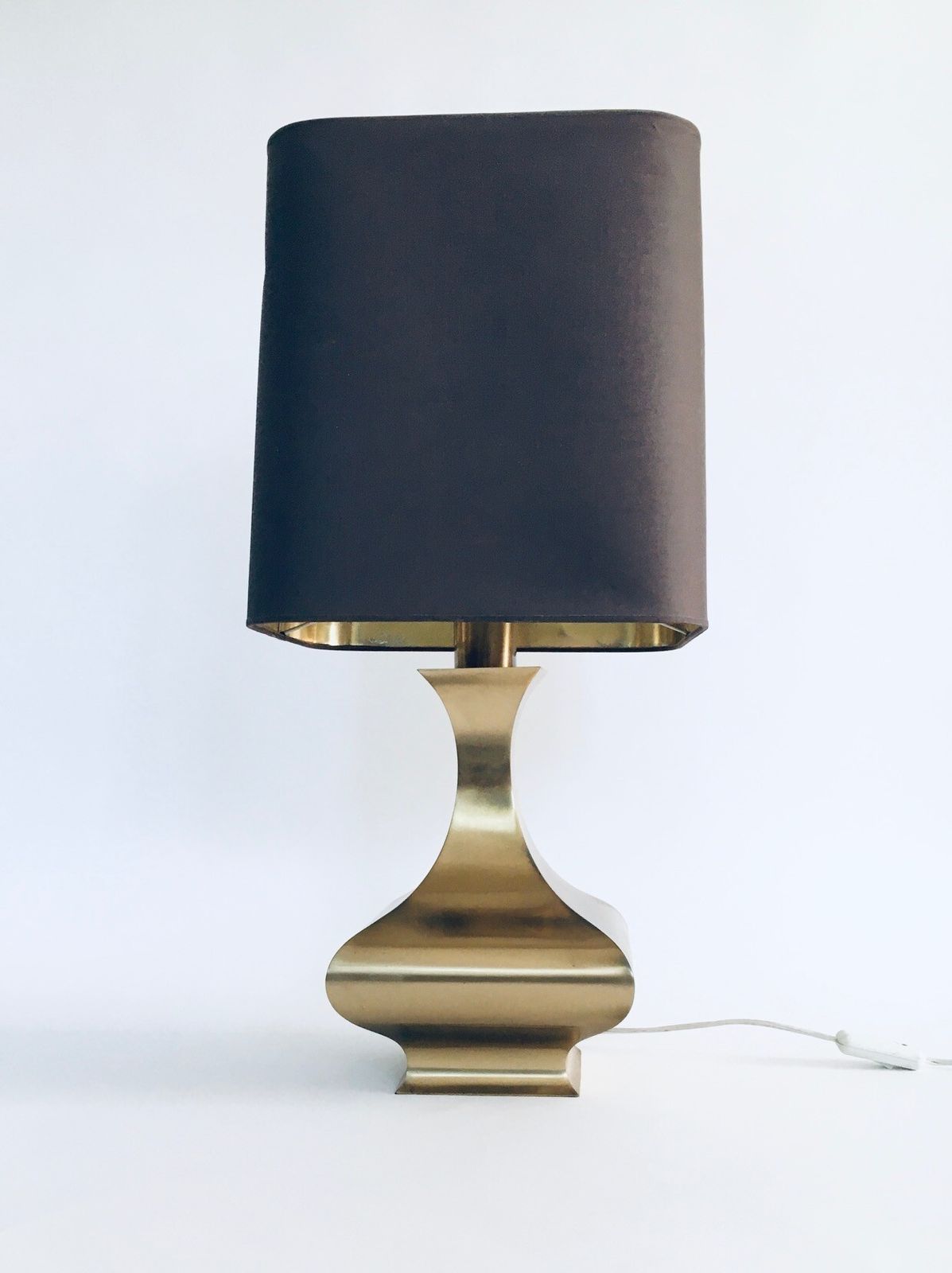 1970's Design Hollywood Regency Style Brass Table Lamp photo for sale