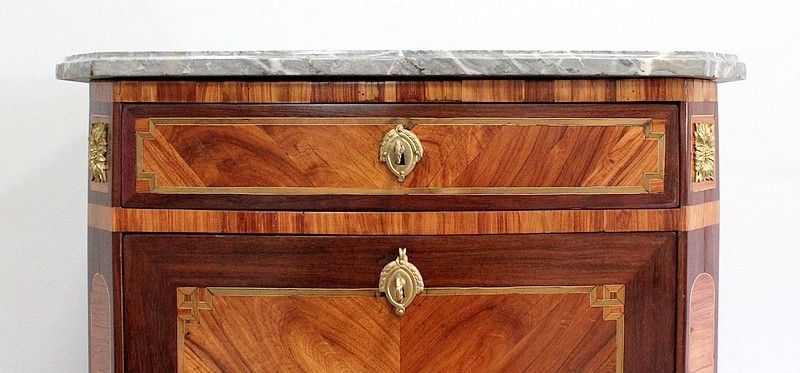 Furniture Small Secretary In Precious Wood, Louis XVI, 18th Century photo