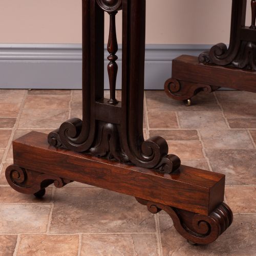 photo vintage Rosewood Stretcher Table, 1800s