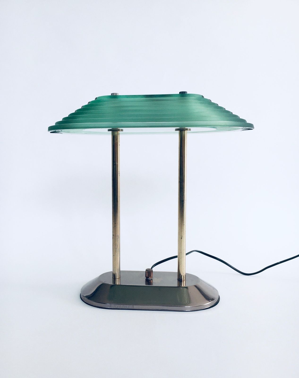 Memphis Style Era Architectural Design Desk Lamp, 1980's photo for sale