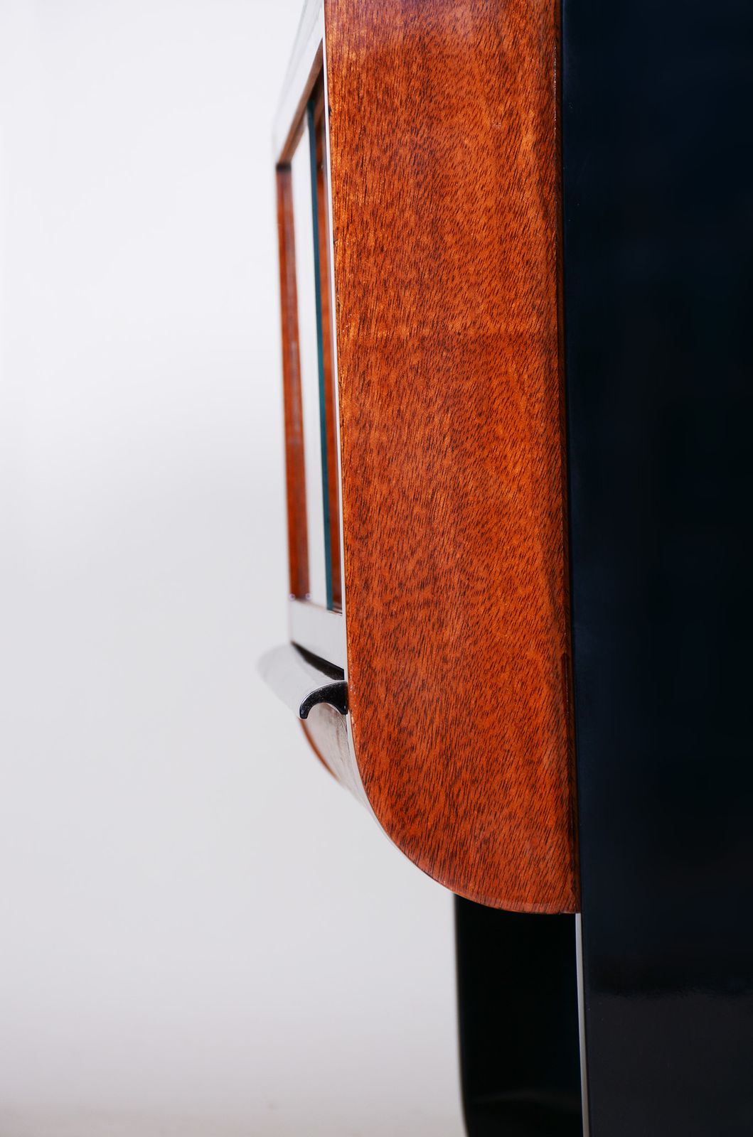 Halabala Designed Small Table Made By Up Závody In Czechia, 1930s. Restored To High Gloss photo vintage