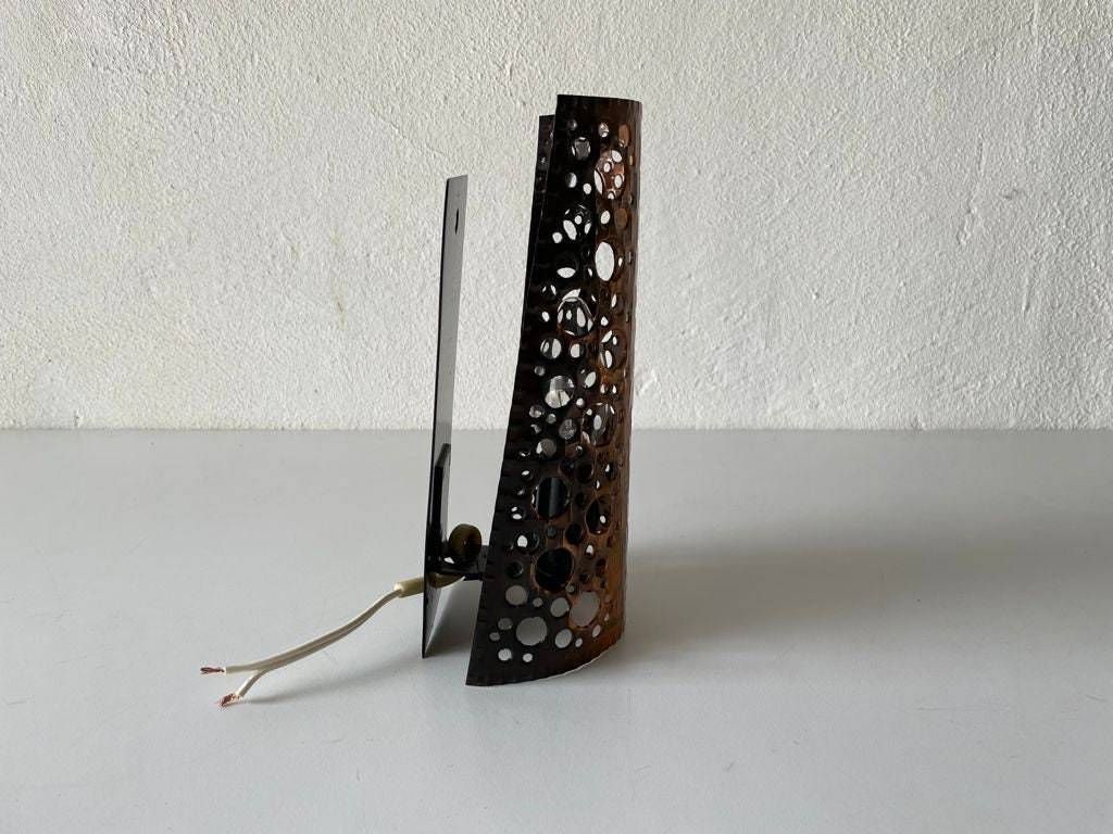 photo furniture Copper Colour Handcrafted Metal Single Sconce, 1950s